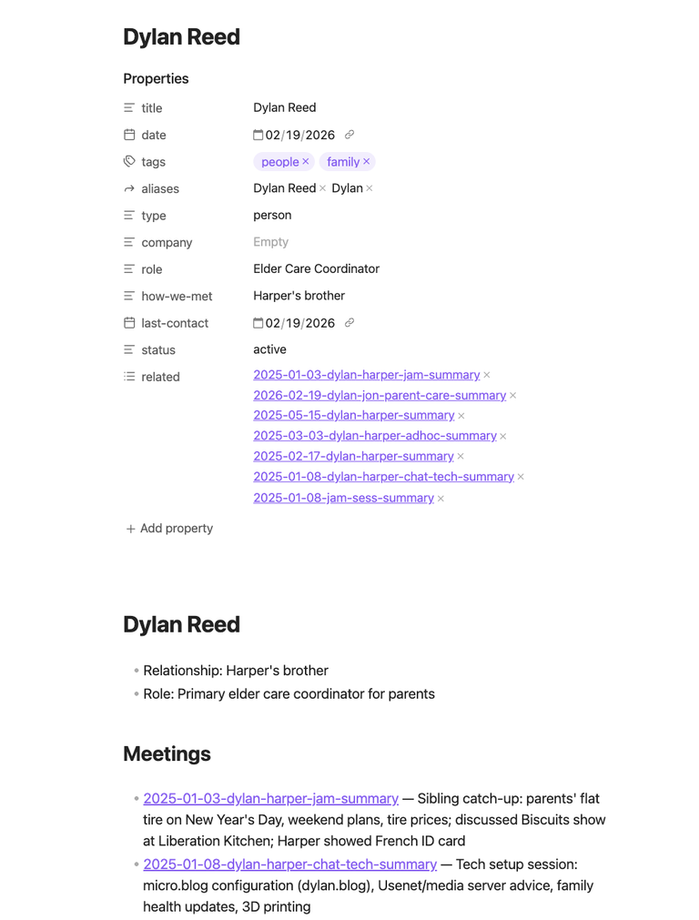 My brother *is* the elder care coordinator for my parents. lol